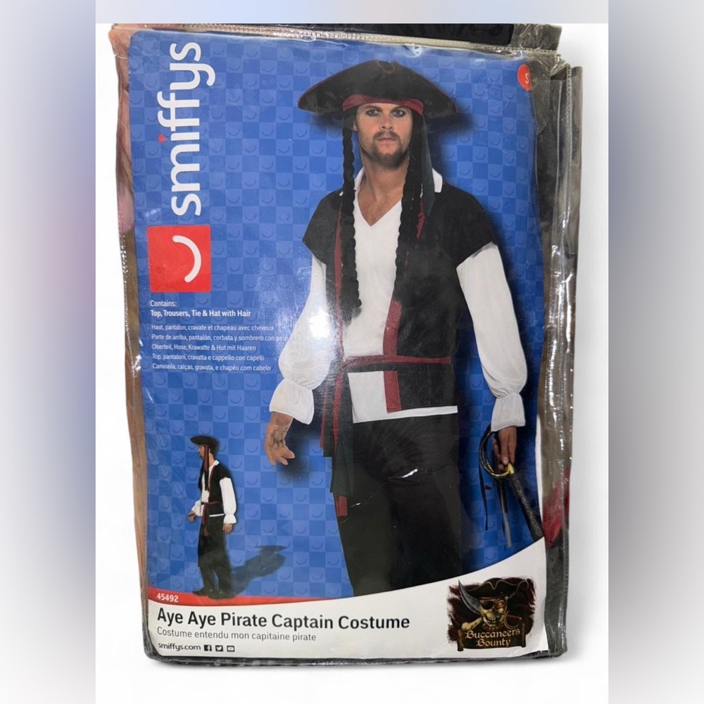 Smiffys Aye Aye Pirate Captain Costume